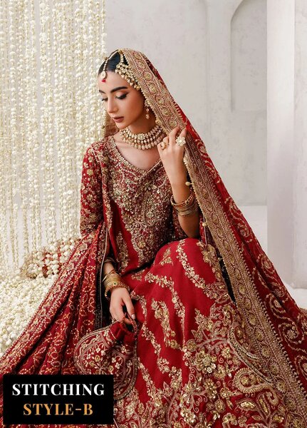 Aik Atelier Embroidered Khaadi Net Suits Unstitched 3 Piece AIK25WU D-01 - Formals Collection