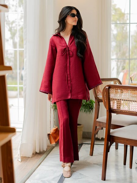 Crimson - 2Pcs Linen Set