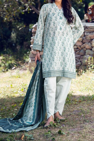Narmin by Narkin's Unstitched Printed Khaddar 3 Piece Suit NN26UK NUWKDP-3145 - Casual Collection