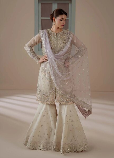 Ember by Aylin Unstitched Embroidered Organza 3 Piece Suit AY26UEW Enamour - Wedding Collection