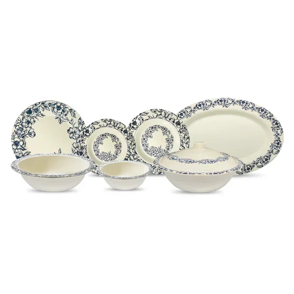 Azure Blossom Dinner Set