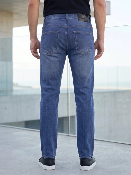 Mid Blue Straight Fit Jeans 59