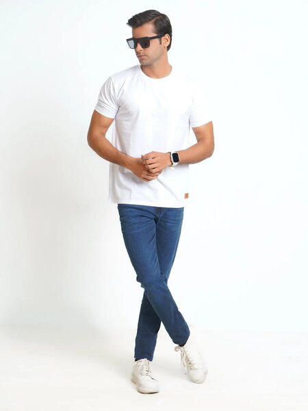 White Basic T-Shirt (TEE-189)