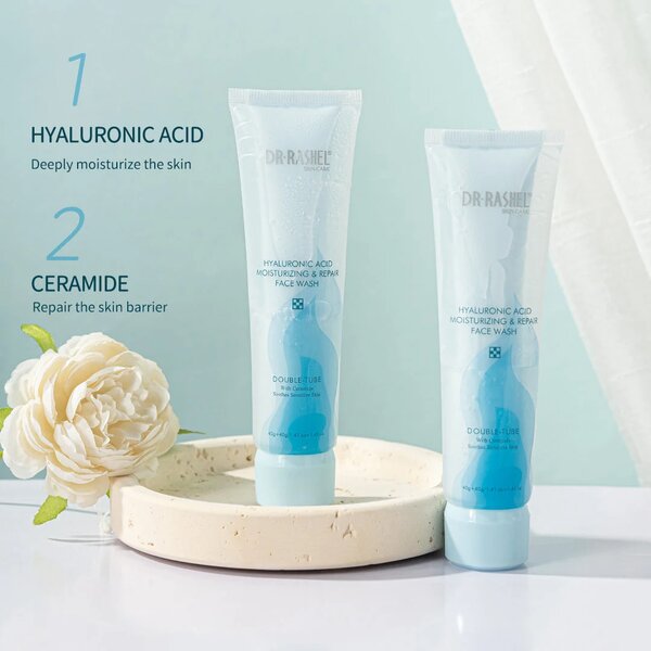 Dr Rashel - Hyaluronic Acid Double-Tube Face Wash