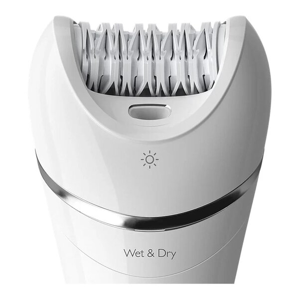 Philips BRE710/01 8000 Series Wet & Dry Epilator | Powerful Hair Removal with 5 Accessories for Smooth Skin