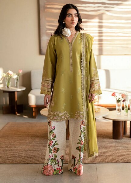 Yaariyan by Sahane Embroidered Lawn Suits Unstitched 3 Piece SNE25Y CT-20002 Nieve - Summer Collection