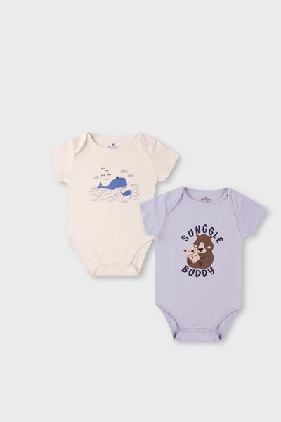 Boys Ocean Buddy Romper Set (Pack of 2)