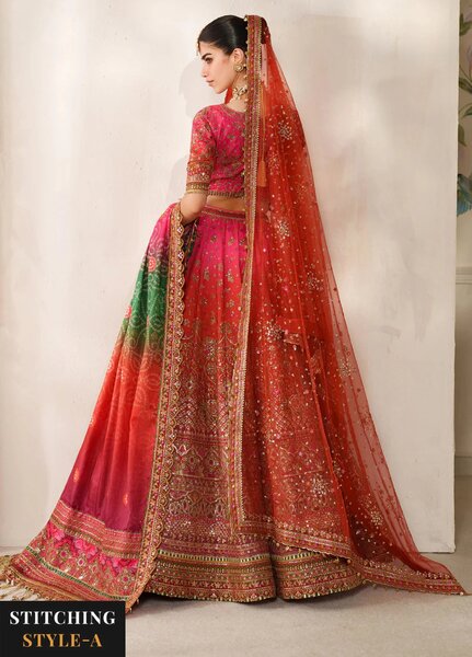 Chantelle by Baroque Unstitched Embroidered Raw Silk 3 Piece Suit BQ26UCF V14-D03 - Festive Collection