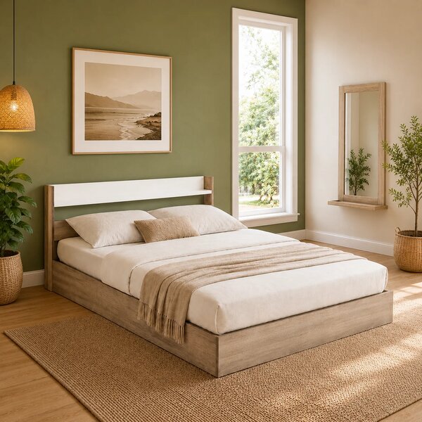 Jack Floor Size Bed with Mirror