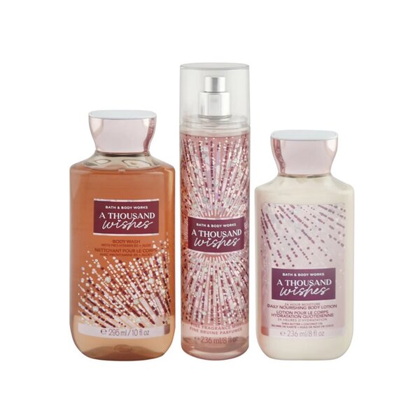 Bath & Body Works A Thousand Wishes Set Body Wash 295Ml+Body Mist 236Ml+Body Lotion 236Ml