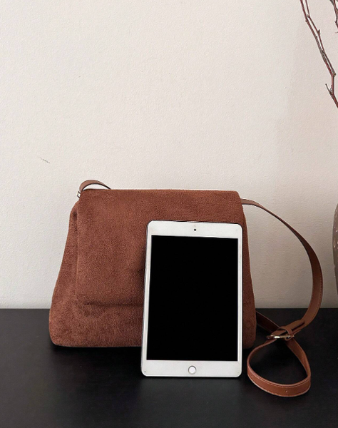 Shein - Vintage Texture Flap Shoulder Bag, Buckle Decor Crossbody Commuter Bag