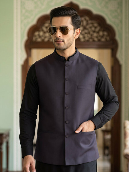 Maroon Waist Coat (WC-214)