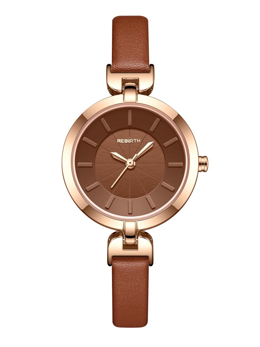 Shein - Round Pointer Quartz Watch