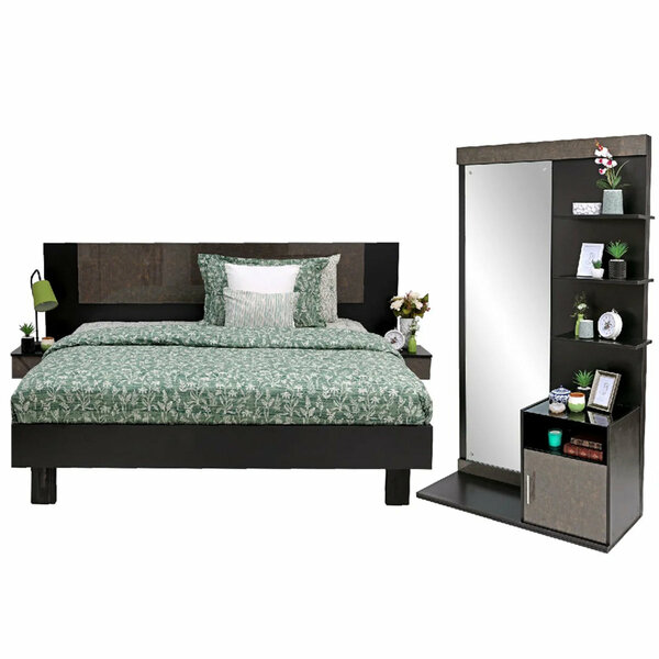 Novak Bed with sides & Dresser