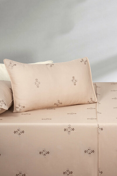 Amber Light T-150 Embroidered Bed Sheet Set
