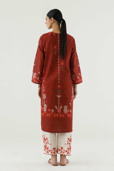 Stitched Printed Lawn Shirt+ Bottom
