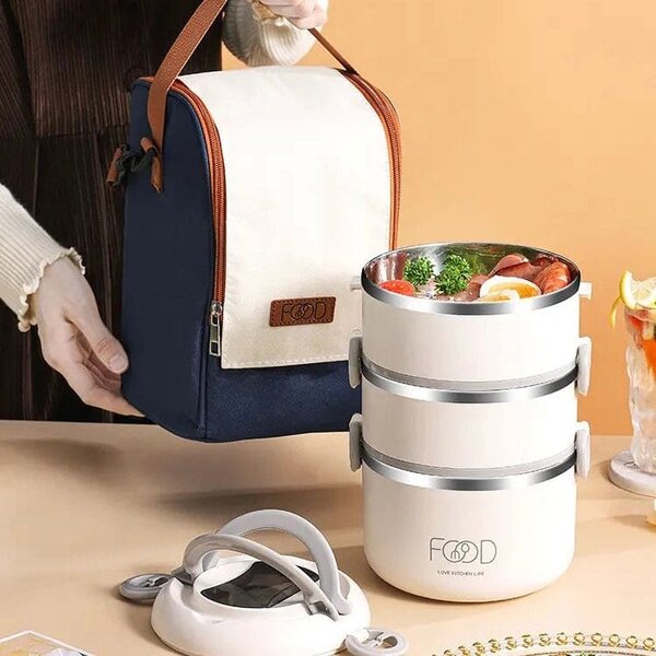 Home.Co - Insulated Lunch Box With Thermal Bag - 3L