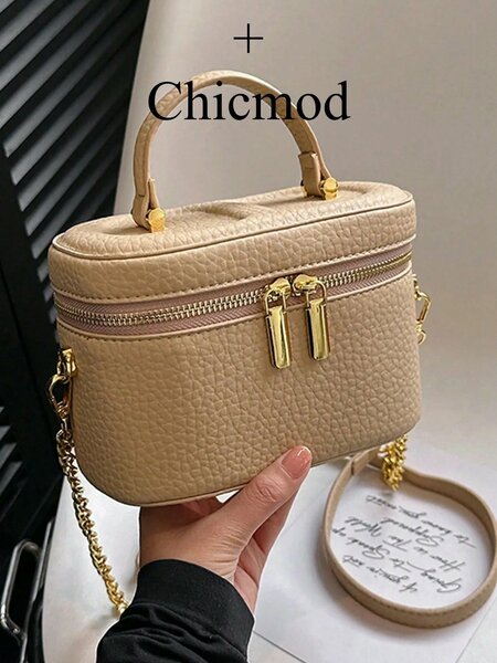 Shein - Women's Autumn/Winter New PU Large Capacity Minimalist Fashion Bucket Bag