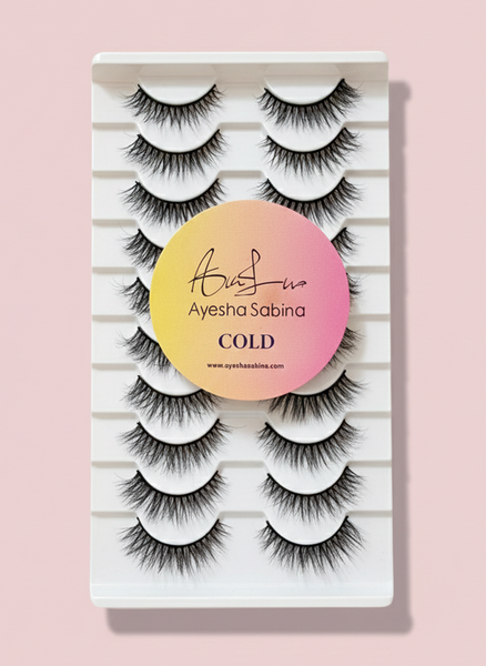 Ayesha Sabina Eye Lash 10 Pair Card - Cold