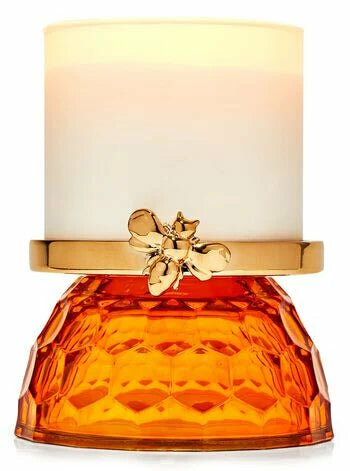 Bath & Body Works - Honeycomb 3 Wick Candle Holders