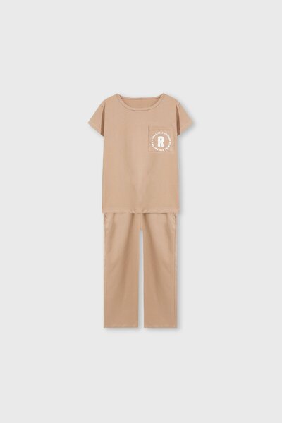 Girls Mocha Trail Co-ord Set
