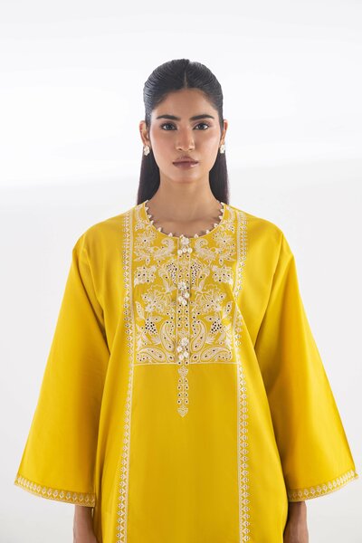 Stitched Embroidered Lawn Shirt + Shalwar