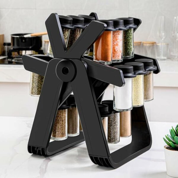 Home.Co- 18 PCs Rotating Spice Rack