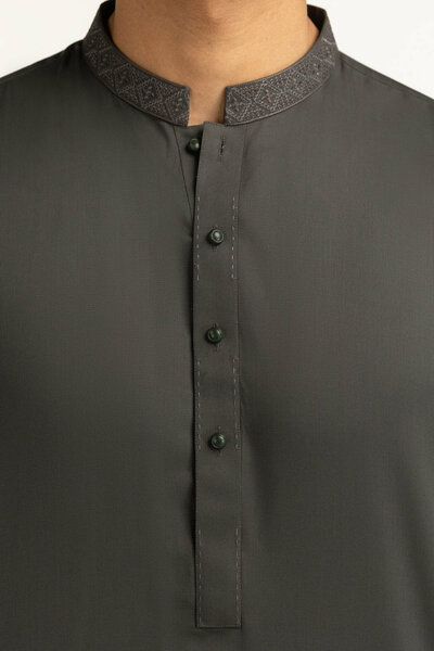 Regular Fit Embroidered Suits
