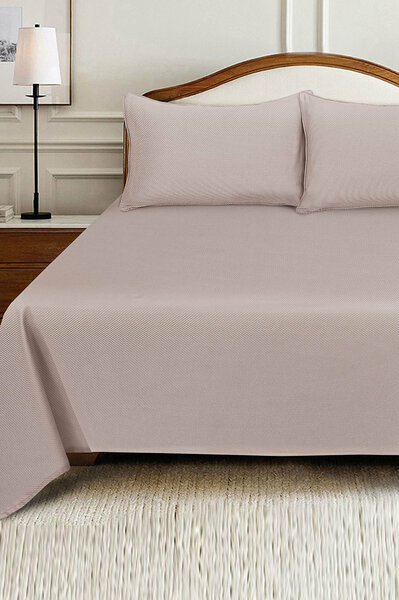 Sand Cube Dobby Bed Sheet Set