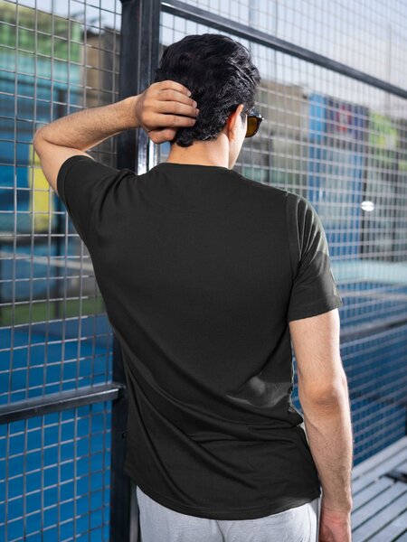 Black Basic T-Shirt (TEE-322)