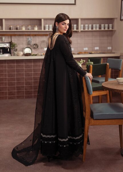 Brewed by Ayzel Unstitched Embroidered Lawn 3 Piece Suit AAF26UBL Sepia ZWU-0144-3PO - Festive Collection