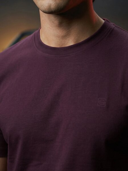 Maroon Basic T-Shirt (TEE-497)