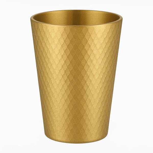 Hammered Cup Gold – Elegant Textured Drinking Cup (260ml, 450ml)