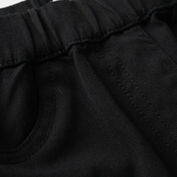 Girls Cotton Twill Jeggings - Black