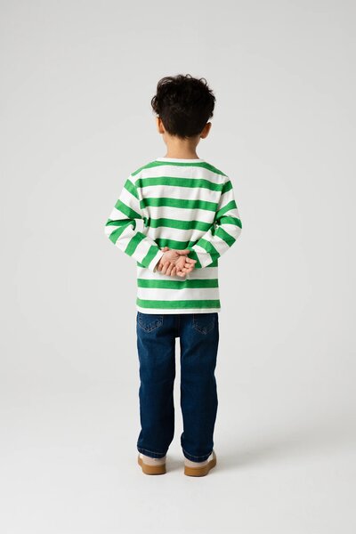 Boys Mickey Stripe Graphic Tee