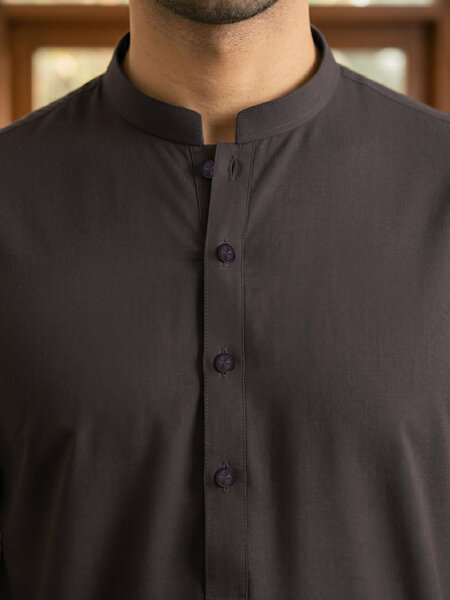 Brown Designer Kurta Shalwar (SK-712)