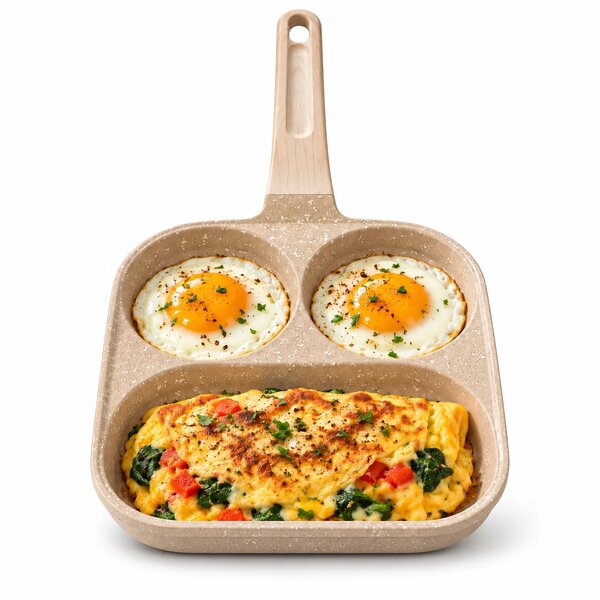 3 Partition Multi-Functional Pan