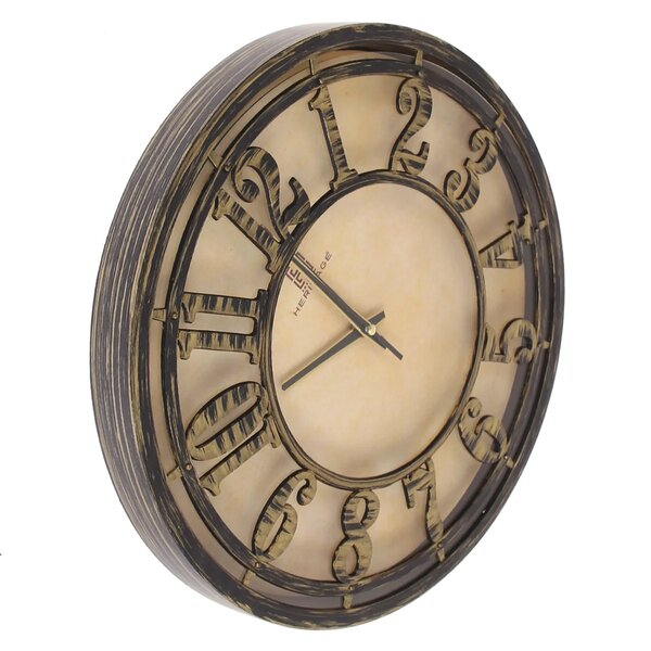 Majestic 15-Inch Heritage Wall Clock – Vintage Antique Style Decorative Wall Clock for Living Room, Office & Home Décor