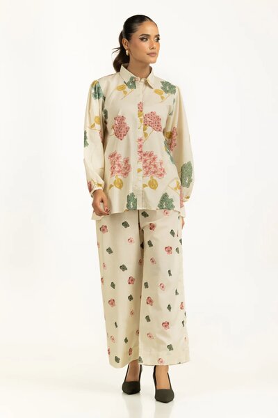 Yarn Lurex Printed Co-Ord Set