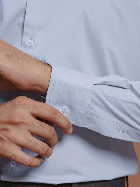 Sky Blue Plain, Cutaway Collar, Elite Edition, Men’s Formal Shirt (FS-2557)