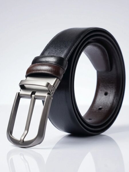Black & Dark Brown Reversible Belt (BELT-934)