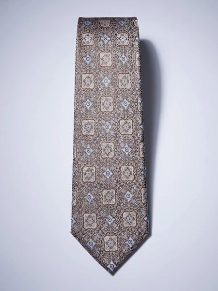 Light Brown Designer Self Tie (TIE-1881)