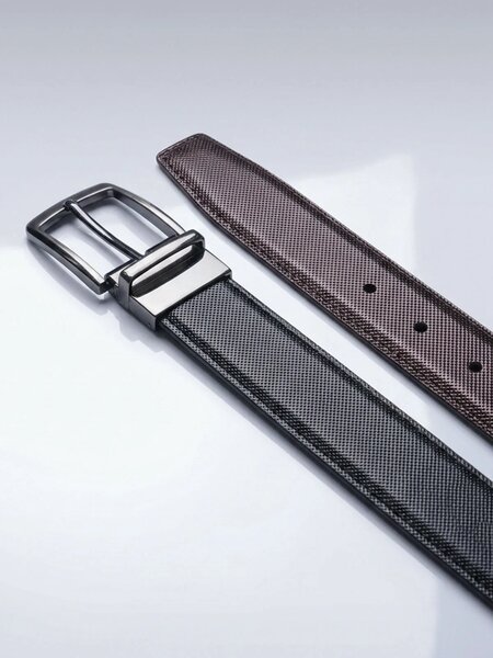 Black & Dark Brown Reversible Belt (BELT-957)