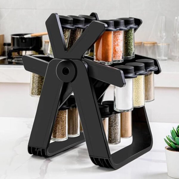 Home.Co- 18 PCs Rotating Spice Rack