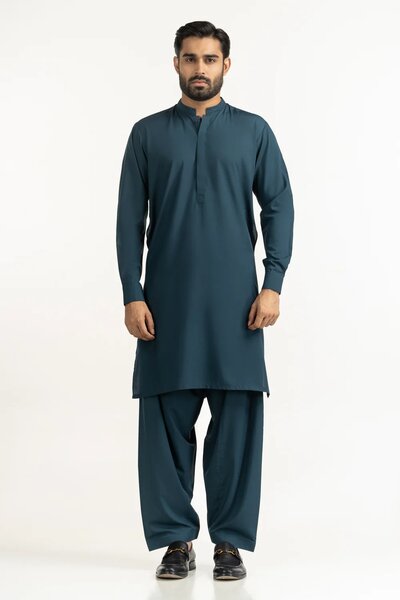 Regular Fit Embroidered Suits