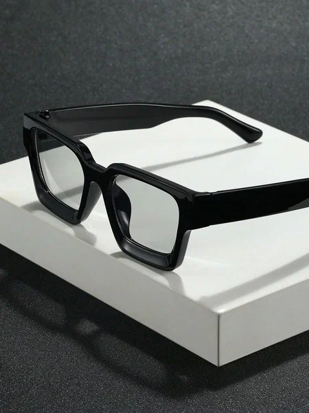 Shein - 1Pc Men'S Geometric Classic Stylish Fashion Glasses