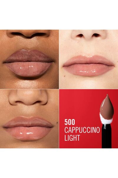 Rimmel Thrill Seeker Lip Latex Lip Stain - 500 Cappuccino Light 6Ml