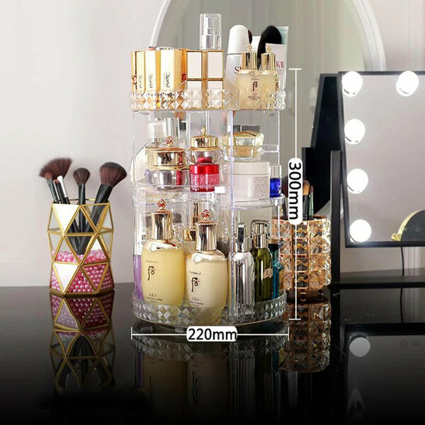 Home.Co - Transparent Makeup Storage Box