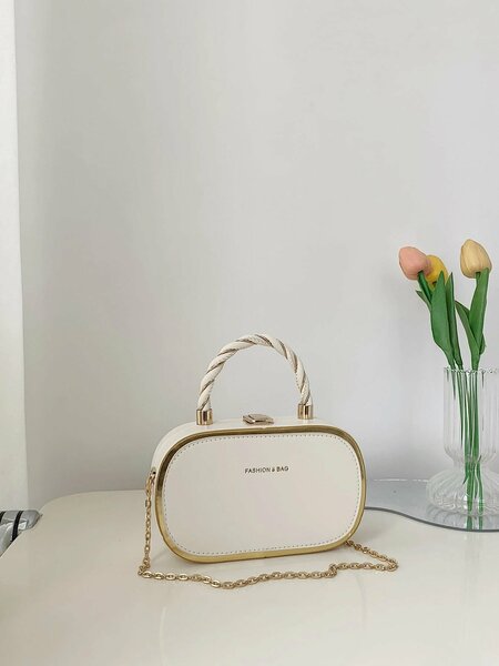 Shein - Fashionable Pu Leather Mini Handbag