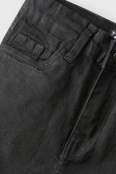 Boys Solid Black Denim Jeans